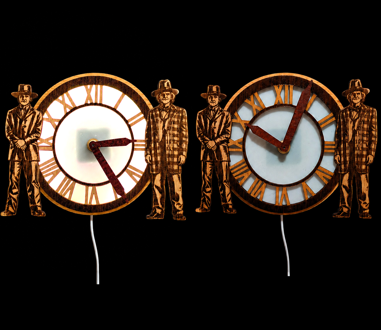Backlit Doc & Marty Clock